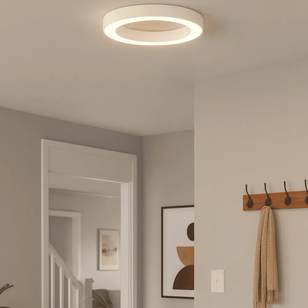 Plafoniere Moderne-Ondaluce globus plafoniera moderna bianca led 3000k 4000k 80 cm dimmerabile