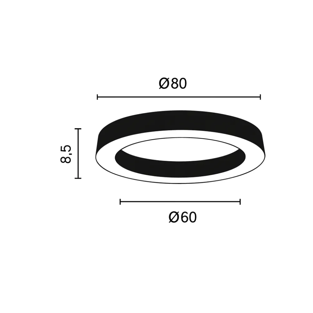 Plafoniere Moderne-Ondaluce globus plafoniera moderna bianca led 3000k 4000k 80 cm dimmerabile