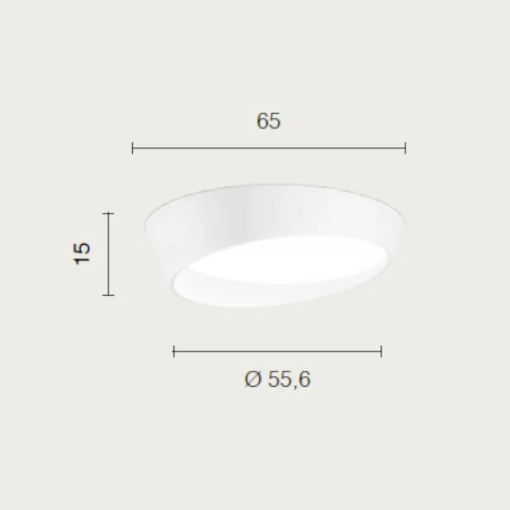 Plafoniere Moderne-Ondaluce half plafoniera moderna 55cm led 48w 3000k 4000k dimmerabile