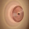 Applique Da Parete-Ondaluce jokey applique rotonda in vetro rosa led 3000k per interni