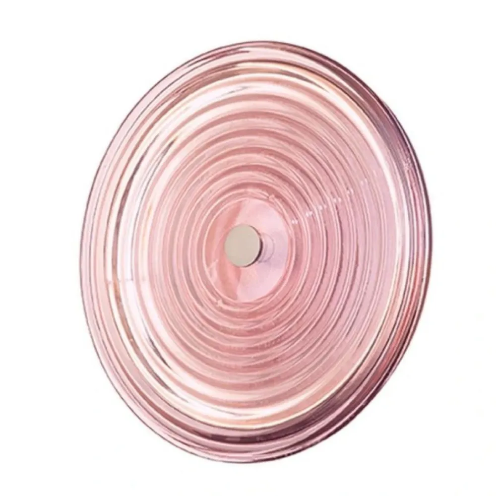 Applique Da Parete-Ondaluce jokey applique rotonda in vetro rosa led 3000k per interni