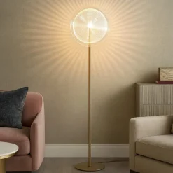 Lampade Da Terra-Ondaluce jokey lampada da terra moderna vetro trasparente led 3000k