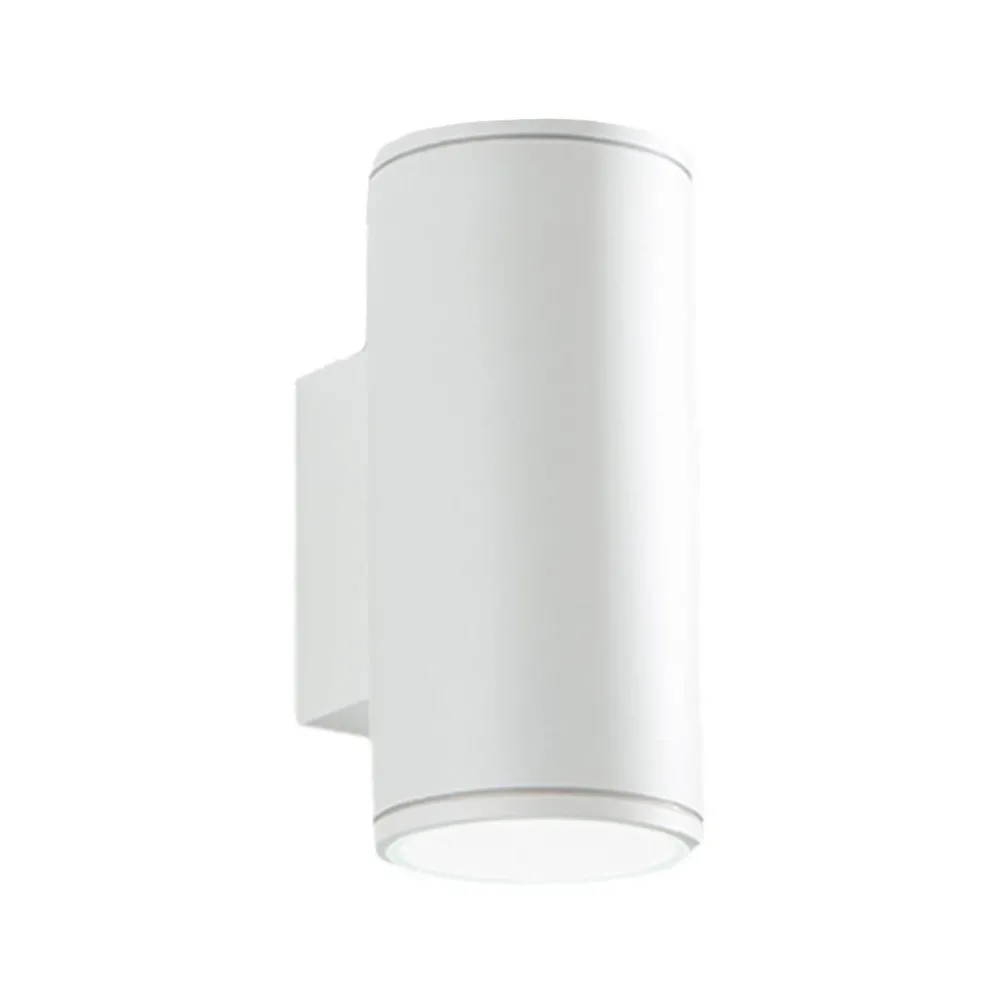 Applique Da Esterno-Ondaluce jubo applique da esterno cilindro bianco biemissione ip54