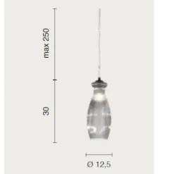 Lampade A Sospensione-Ondaluce lampada a sospensione madagascar vetro bianco opaco