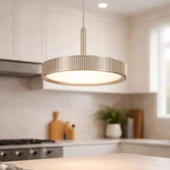 Lampade A Sospensione-Ondaluce lampada a sospensione nina oro moderna led 20w 3000k
