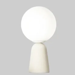 Abat Jour-Ondaluce lampada cemento bianco moderna per camera da letto