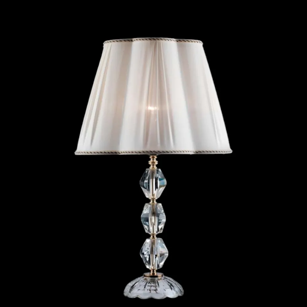 Lampade Da Tavolo-Ondaluce lampada da tavolo per soggiorno cristallo classica