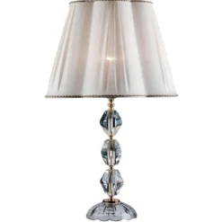 Lampade Da Tavolo-Ondaluce lampada da tavolo vetro cristallo classica