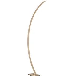 Lampade Da Terra-Ondaluce lampada da terra ad arco tenua oro led 54w 3000k dimmerabile