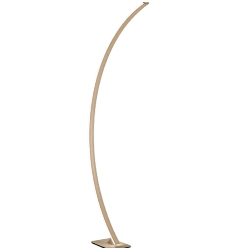 Lampade Da Terra-Ondaluce lampada da terra ad arco tenua oro led 54w 3000k dimmerabile