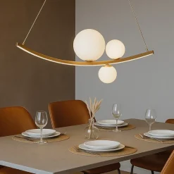 Lampadari Moderni-Ondaluce lampadario altalena led 48w oro 4000k design