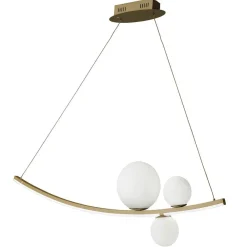 Lampadari Moderni-Ondaluce lampadario altalena led 48w oro 4000k design