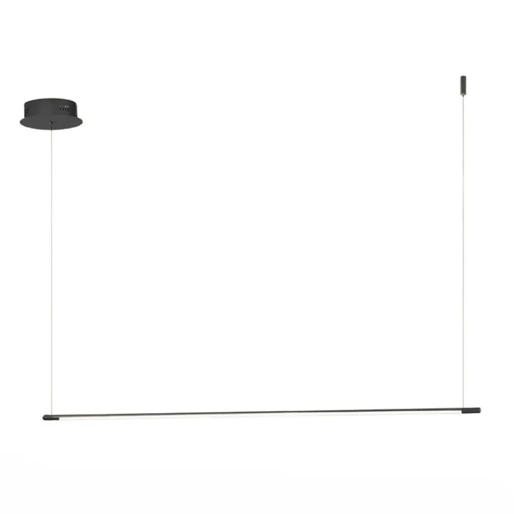 Lampadari Moderni-Ondaluce lampadario moderno genius nero per ufficio led 28w 3000k
