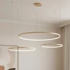 Lampadari Moderni-Ondaluce lampadario moderno soel so 3 oro cerchi led