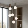 Lampadari Moderni-Ondaluce lampadario rock 6 luci cemento colorato per soggiorno