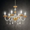 Lampadari Moderni-Ondaluce lampadario vetro cristallo ambrato