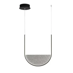 Lampadari Moderni-Ondaluce lotus lampadario moderno nero led 3000k