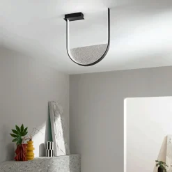 Plafoniere Moderne-Ondaluce lotus plafoniera da cucina led 3000k dimmerabile