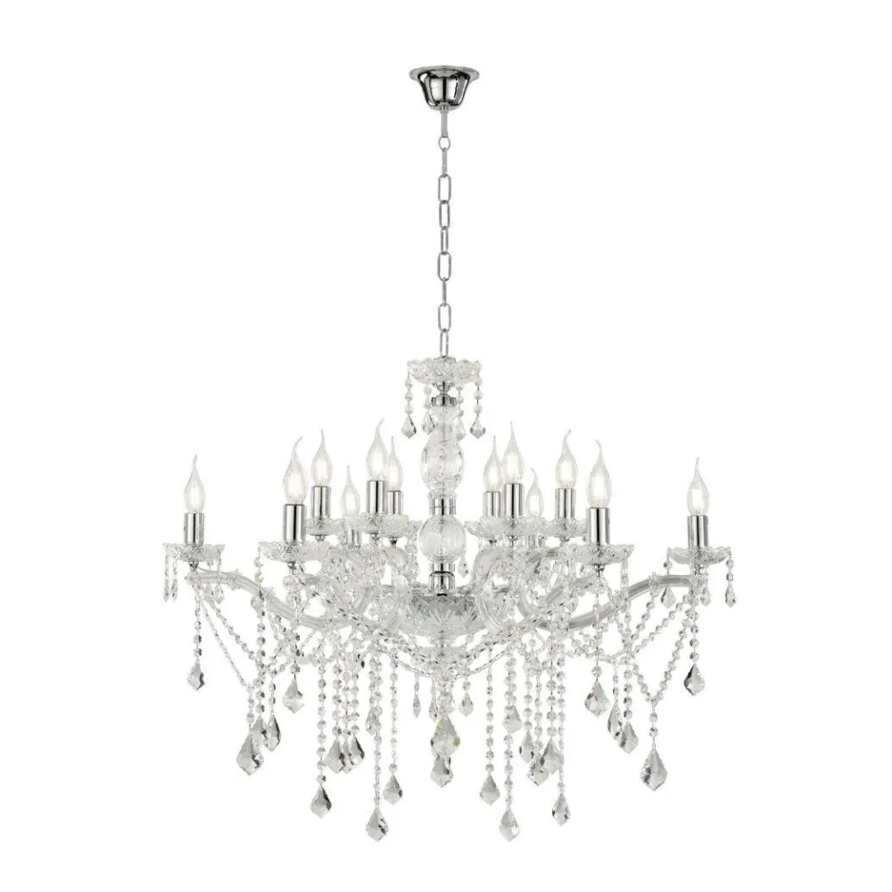 Lampadari Moderni-Ondaluce lp damasco lampadario 12 luci pendenti cristallo