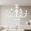 Lampadari Moderni-Ondaluce lp villa lampadario vetro bianco per salotto