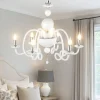 Lampadario Camera Da Letto-Ondaluce lp vivaldi lampadario per camera da letto vetro bianco 6 braccia