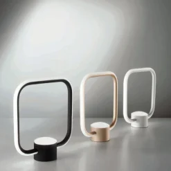 Abat Jour-Ondaluce lt alfa abat-jour da comodino bianco led design moderna