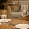 Lampade Da Tavolino Esterno-Ondaluce lt tap lampada da tavolino per esterno corten senza fili