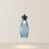 Lampade A Sospensione-Ondaluce madagascar lampada a sospensione vetro ottanio