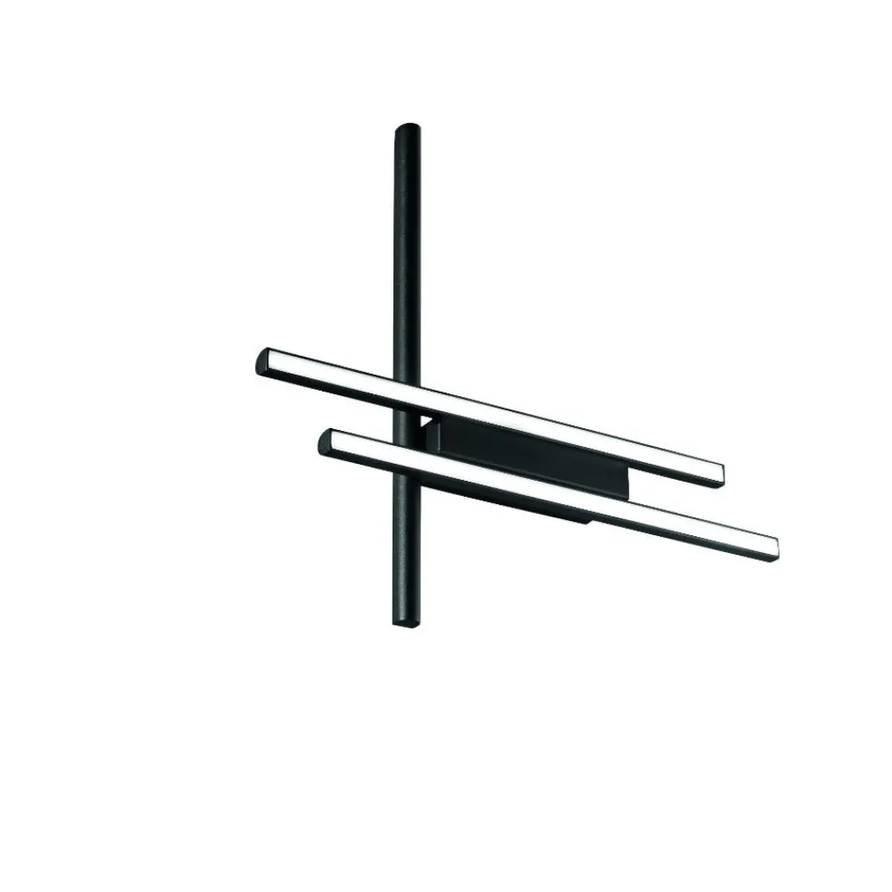 Applique Da Parete-Ondaluce movida applique da parete nera led 3000k