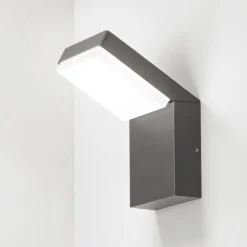 Applique Da Esterno-Ondaluce ninja applique moderna per esterno antracite led 20w 3000k ip65