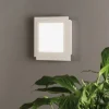 Applique Da Parete-Ondaluce passpartou applique quadrata bianca led 3000k