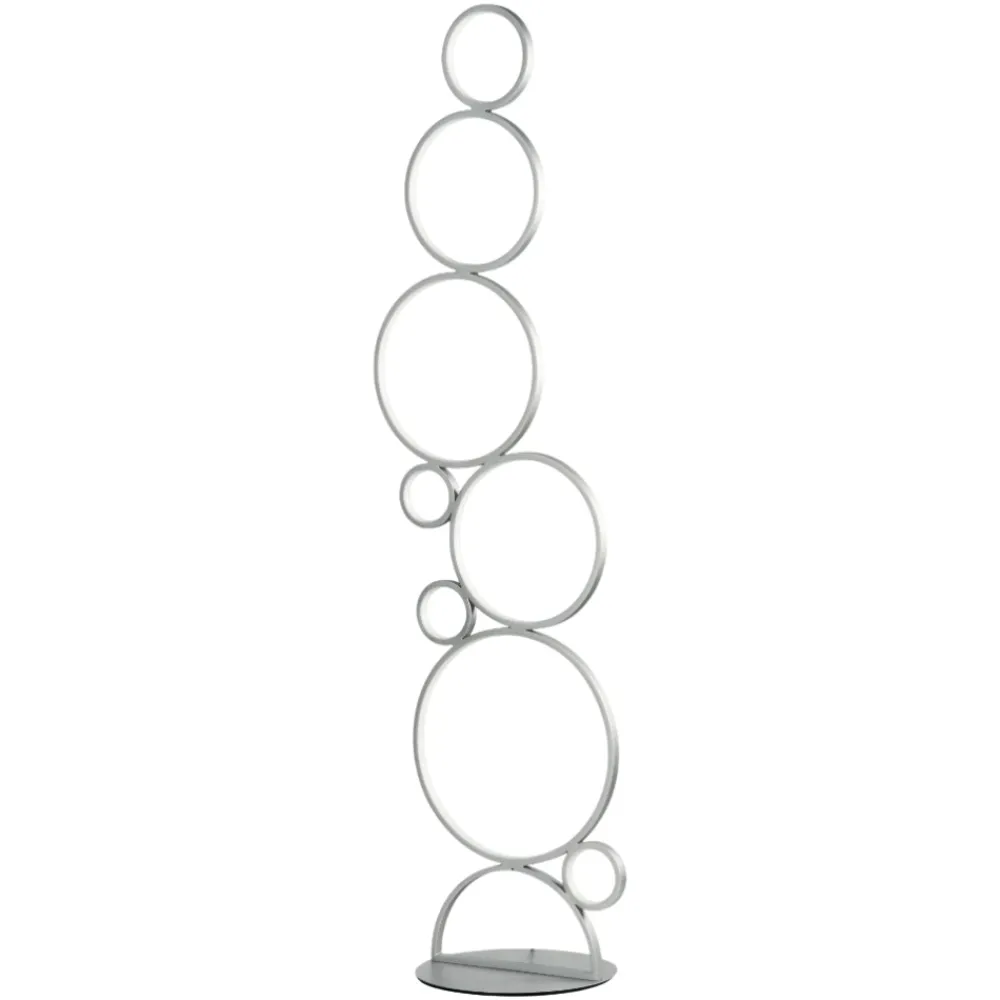 Lampade Da Terra-Ondaluce piantana pt pois silver moderna