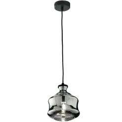 Lampade A Sospensione-Ondaluce pin lampada a sospensione per camera da letto vetro grigio fume trasparente