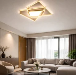 Plafoniere Moderne-Ondaluce plafoniera galaxy gr oro design moderno led 90w 3000k