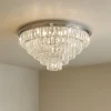 Plafoniere Moderne-Ondaluce pl castle md plafoniera classica per camera da letto argento