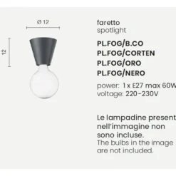 Plafoniere Moderne-Ondaluce pl fog plafoniera per cucina moderna