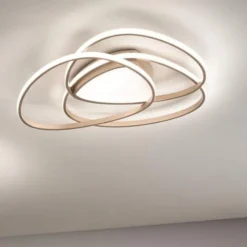 Plafoniere Moderne-Ondaluce pl gr rose plafoniera led oro design moderna
