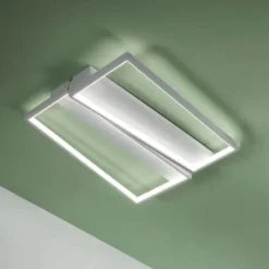 Plafoniere Moderne-Ondaluce pl gr square bianco plafoniera design moderna