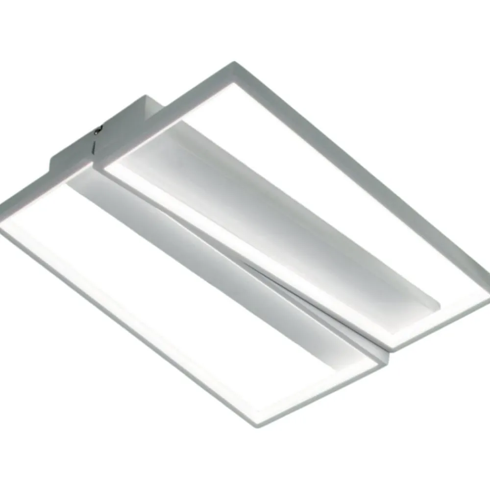 Plafoniere Moderne-Ondaluce pl gr square bianco plafoniera design moderna
