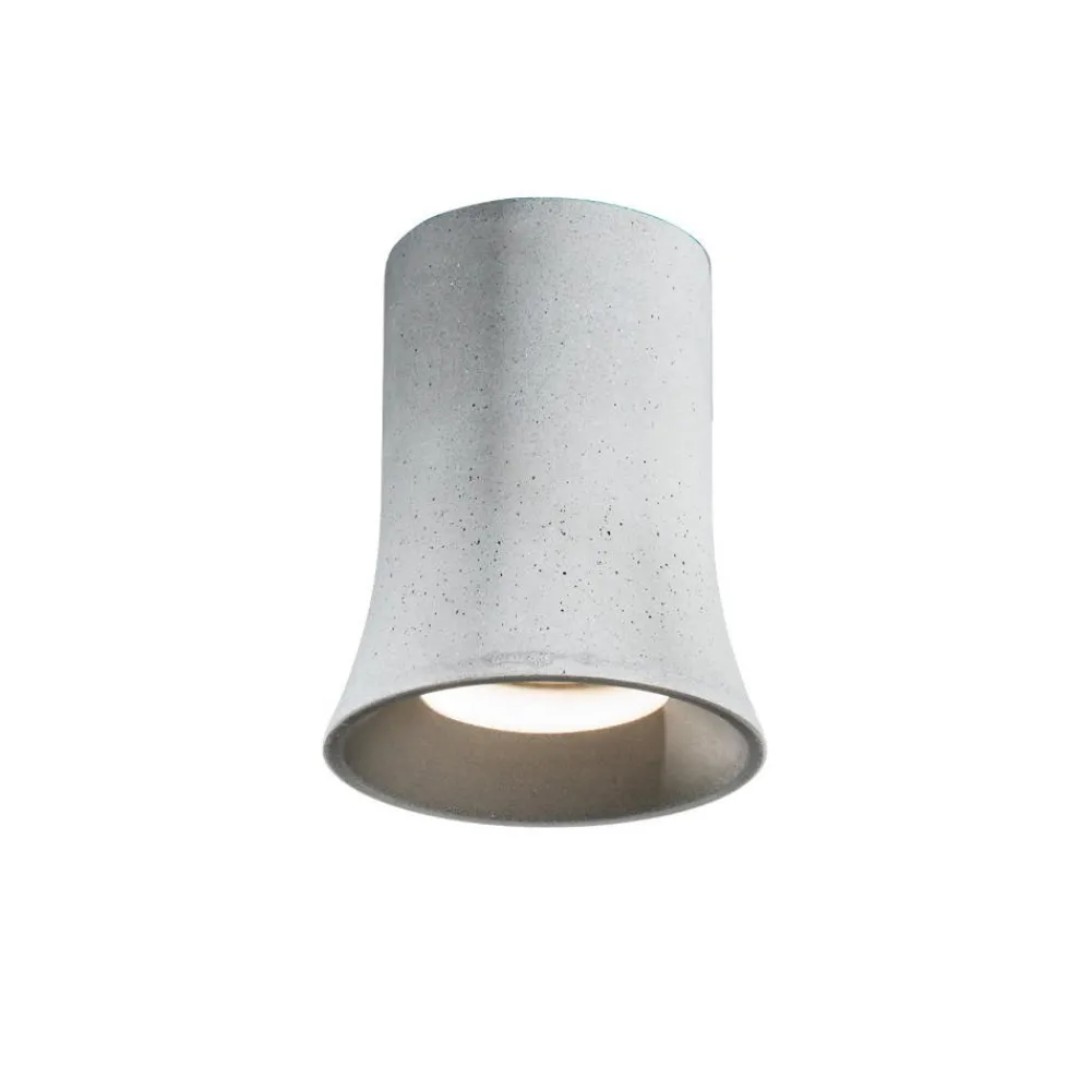 Faretti Da Soffitto-Ondaluce pl rock faretto da soffitto in cemento grigio