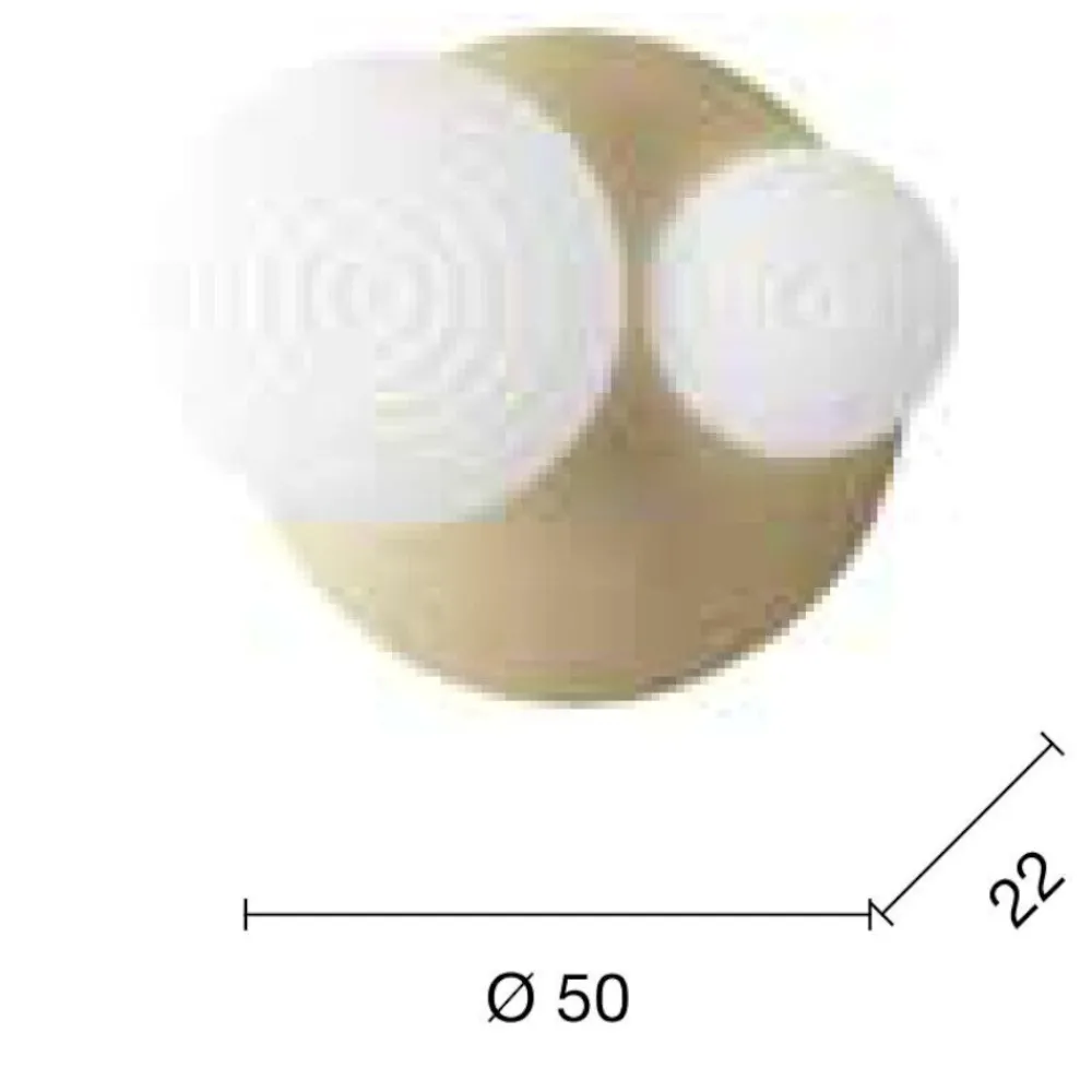 Plafoniere Moderne-Ondaluce pl tondo oro plafoniera vetri bianco per camera da letto
