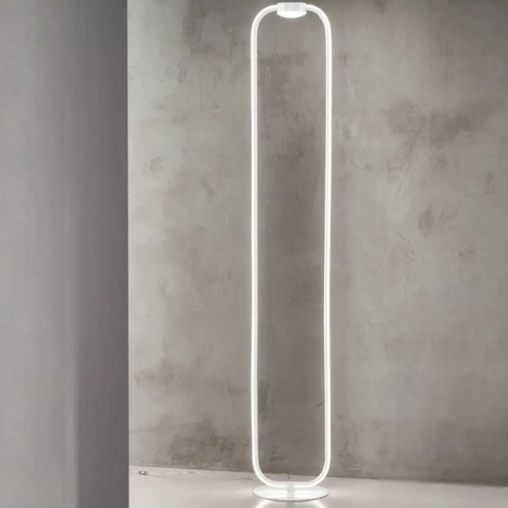 Lampade Da Terra-Ondaluce pt alfa bianco piantana moderna led design