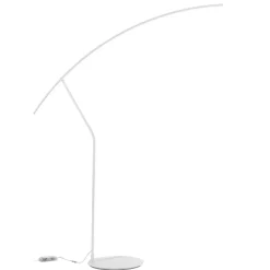 Lampade Da Terra-Ondaluce pt folaga lampada da terra ad arco bianco led 3000k dimmerabile