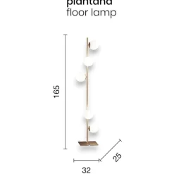 Lampade Da Terra-Ondaluce pt monile lampada da terra oro design moderna