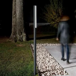 Lampioni Da Giardino-Ondaluce pt tommy lampione per esterno 90cm antracite led 4000k ip54