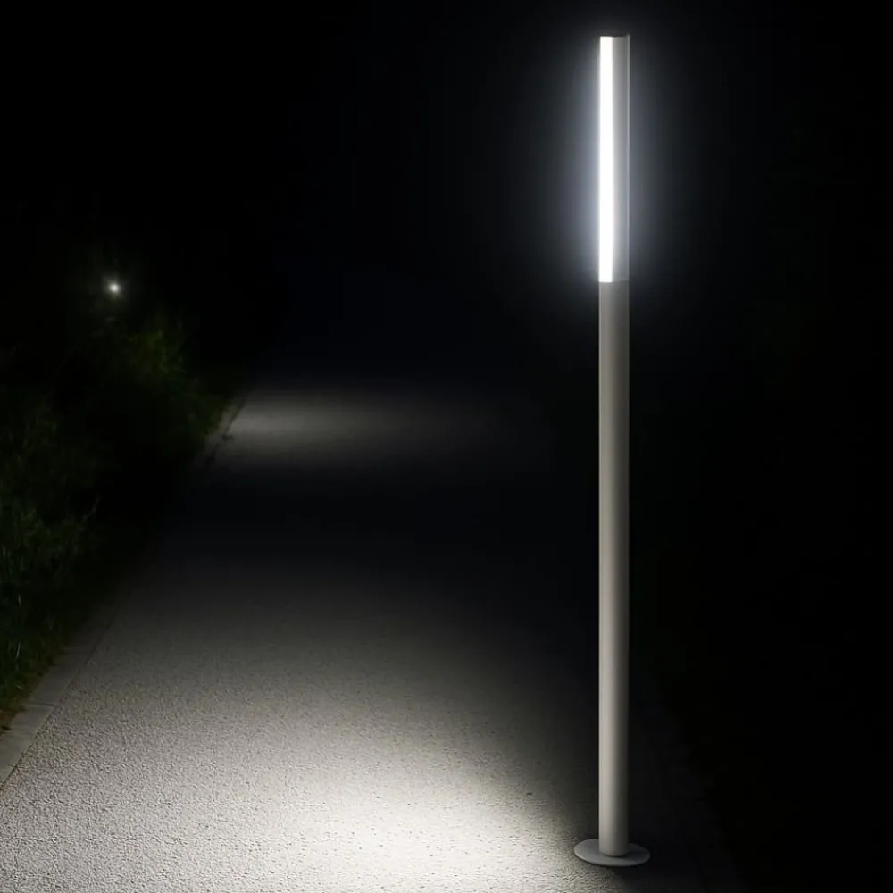 Lampioni Da Giardino-Ondaluce pt tommy lampione per esterno bianco 180cm led 4000k ip54