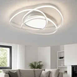Plafoniere Moderne-Ondaluce rose pc silver plafoniera led 3000k per cucina