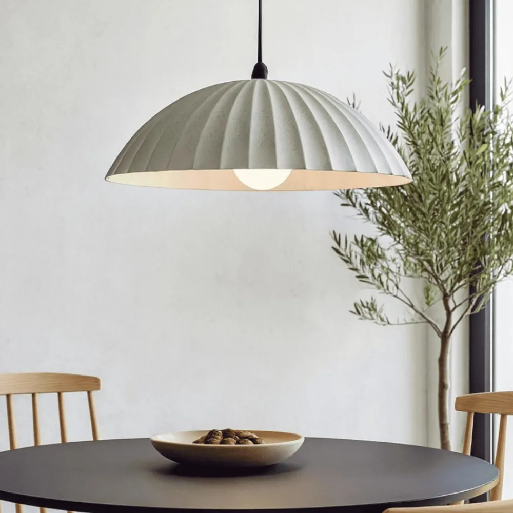 Lampadari Cucina-Ondaluce rustic lampadario da cucina grigio cemento