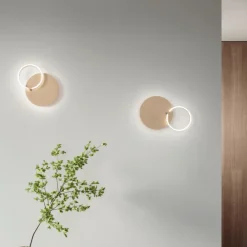 Applique Da Parete-Ondaluce sabe applique da parete moderna oro led 28w 3000k dimmerabile
