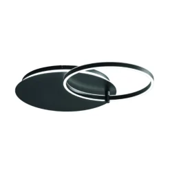 Plafoniere Moderne-Ondaluce sabe plafoniera led da cucina cerchio orientabile led 3000k dimmerabile